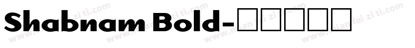 Shabnam Bold字体转换
